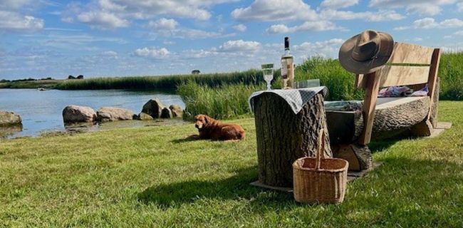 Sundownerplatz direkt an der Schlei
